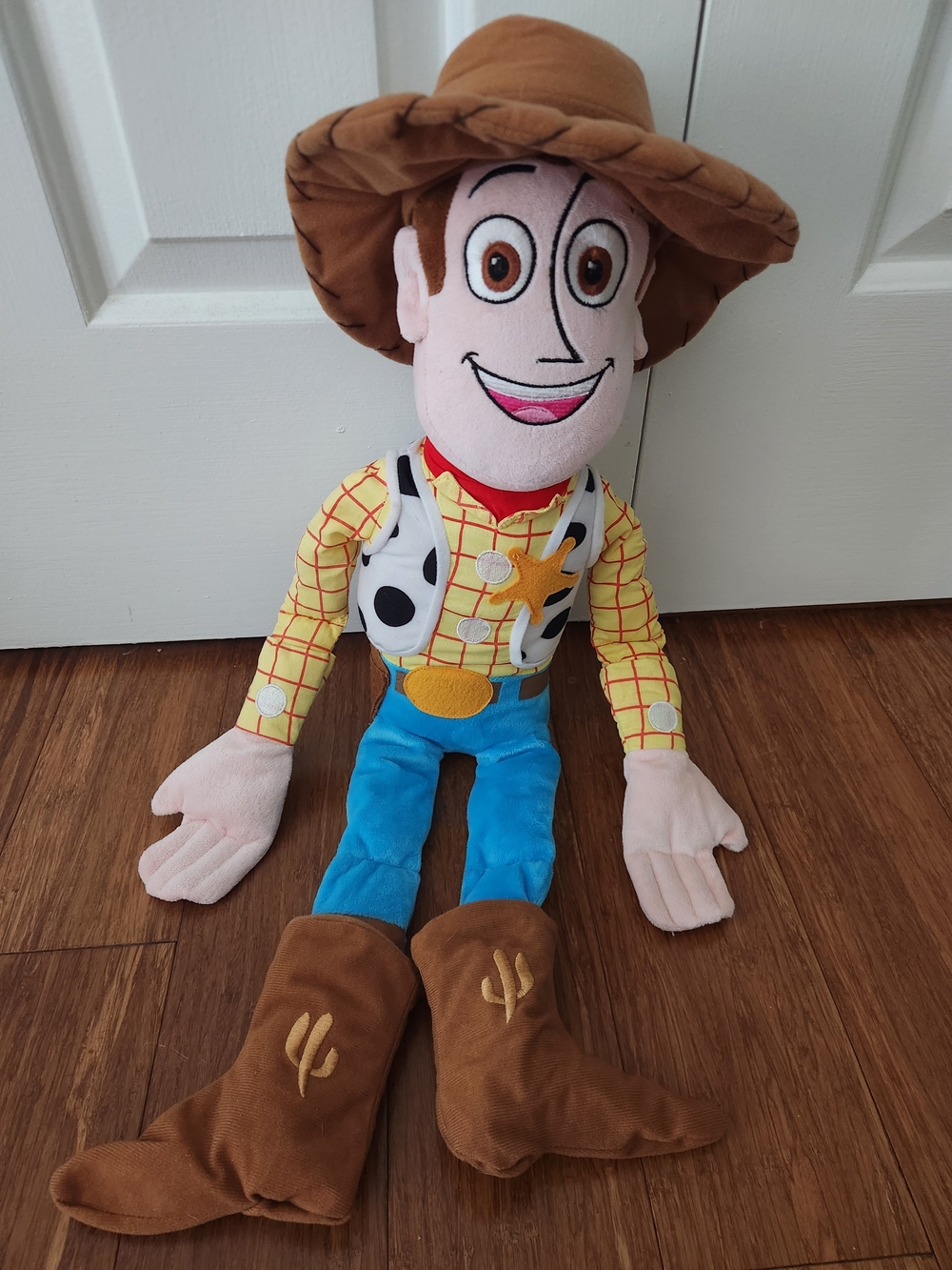 Disney Toy Story 3 Sheriff Woody Plush Cuddle Pillow Pal Stuffed Animals 22"